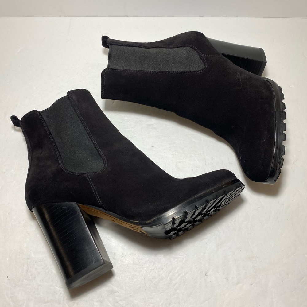 Coach Odelle Black Suede Chelsea Boots Women's Ankle Boots Size 7.5 - Picture 8 of 16